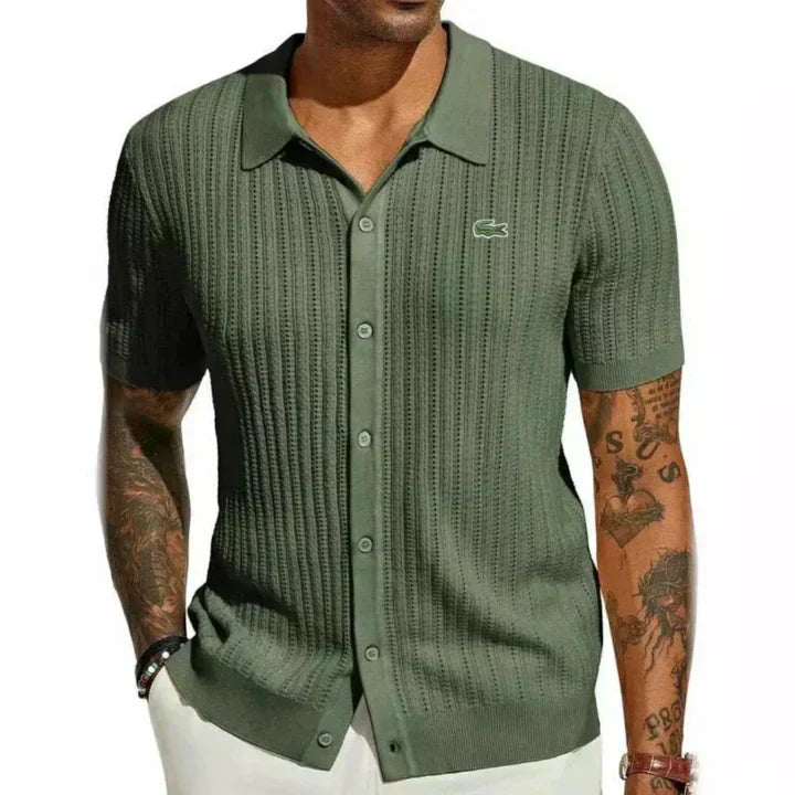 LAC0STE™Men's classic slim-fit shirt